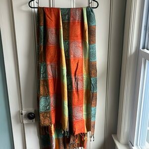 colorful paisley scarf